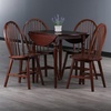 image:imageWinsome Sorella 5Pc Drop Leaf Dining Table with Windsor Chairs Walnut