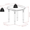 image:imageWinsome Sorella 5Pc Drop Leaf Dining Table with Windsor Chairs Walnut