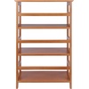 image:imageWinsome Studio 3Tier Bookshelf 42 in Honey Pine Classic Display Bookcase Functional amp Stylish Shelving Unit for Convenient Home Storage in Living Room Bedroom Office DormShelving