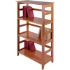 image:imageWinsome Studio 3Tier Bookshelf 42 in Honey Pine Classic Display Bookcase Functional amp Stylish Shelving Unit for Convenient Home Storage in Living Room Bedroom Office DormShelving