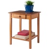 image:imageWinsome Studio End Table  Printer Stand with Drawer for Home Office 29 Honey