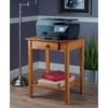 image:imageWinsome Studio End Table  Printer Stand with Drawer for Home Office 29 Honey