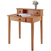 image:imageWinsome Studio Writing Desk with 3 Drawers in Honey Classic Small Home Office Computer Table Sturdy Furniture for Bedroom Living Room Compact amp Convenient for Small SpacesDesk
