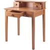 image:imageWinsome Studio Writing Desk with 3 Drawers in Honey Classic Small Home Office Computer Table Sturdy Furniture for Bedroom Living Room Compact amp Convenient for Small SpacesDesk