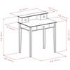 image:imageWinsome Studio Writing Desk with 3 Drawers in Honey Classic Small Home Office Computer Table Sturdy Furniture for Bedroom Living Room Compact amp Convenient for Small SpacesDesk