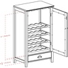 image:imageWinsome Wood 20Bottle Shelf Modular Bordeaux Wine Cabinet Espresso