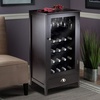image:imageWinsome Wood 20Bottle Shelf Modular Bordeaux Wine Cabinet Espresso