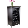 image:imageWinsome Wood 20Bottle Shelf Modular Bordeaux Wine Cabinet Espresso