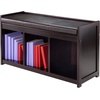 image:imageWinsome Wood Addison 2Pc Storage Bench amp Seat Cushion EspressoEspresso
