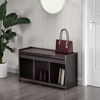 image:imageWinsome Wood Addison 2Pc Storage Bench amp Seat Cushion EspressoEspresso