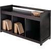 image:imageWinsome Wood Addison 2Pc Storage Bench amp Seat Cushion EspressoEspresso