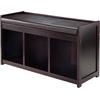 image:imageWinsome Wood Addison 2Pc Storage Bench amp Seat Cushion EspressoEspresso