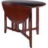 image:imageWinsome Wood Alamo 5Pc Round Drop Leaf Table with 4 Hamilton Ladder Back2 Chairs