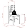 image:imageWinsome Wood Alamo 5Pc Round Drop Leaf Table with 4 Hamilton Ladder Back2 Chairs