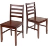 image:imageWinsome Wood Alamo 5Pc Round Drop Leaf Table with 4 Hamilton Ladder Back2 Chairs