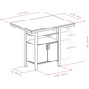 image:imageWinsome Wood Albany 3Pc Set High Table wLadder Back Counter Stools