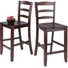 image:imageWinsome Wood Albany 3Pc Set High Table wLadder Back Counter Stools
