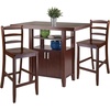image:imageWinsome Wood Albany 3Pc Set High Table wLadder Back Counter Stools