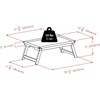 image:imageWinsome Wood Ambra Bed Tray WalnutBlack