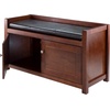 image:imageWinsome Wood Charleston 2Pc Storage Hall Bench SetWalnut  Espresso