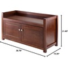image:imageWinsome Wood Charleston 2Pc Storage Hall Bench SetWalnut  Espresso