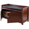 image:imageWinsome Wood Charleston 2Pc Storage Hall Bench SetWalnut  Espresso