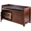 image:imageWinsome Wood Charleston 2Pc Storage Hall Bench SetWalnut  Espresso