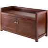 image:imageWinsome Wood Charleston 2Pc Storage Hall Bench SetWalnut  Espresso