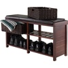 image:imageWinsome Wood Colin Cushion Bench with Baskets