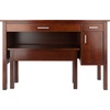 image:imageWinsome Wood Emmett 2Pc Desk Set wBench Walnut