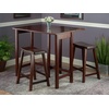 image:imageWinsome Wood Lynnwood 3Pc High Drop Leaf Table with 24 Saddle Seat Stool
