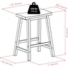 image:imageWinsome Wood Lynnwood 3Pc High Drop Leaf Table with 24 Saddle Seat Stool