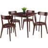 image:imageWinsome Wood Pauline 5Pc Set Table with Chairs Walnut Finish
