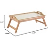 image:imageWinsome Wood Sherwood Bed Tray Natural and white topBed Tray