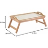 image:imageWinsome Wood Sherwood Bed Tray Natural and white topBed Tray