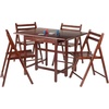 image:imageWinsome Wood Taylor 5Pc Set Drop Leaf Table w 4 Folding Chairs