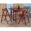 image:imageWinsome Wood Taylor 5Pc Set Drop Leaf Table w 4 Folding Chairs