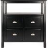 image:imageWinsome Wood Timber Buffet Black