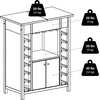 image:imageWinsome Yukon Wine Storage Espresso