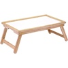 image:imageWinsome 246Inch Breakfast Folding Bed Tray with Flip Top Natural 98721Bed Tray