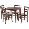 image:imageWinsome Groveland 5Pc Dining Table with 4 Ladder Back Chairs Light OakWalnut