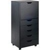 image:imageWinsome Halifax 7Drawer Composite Wood Cabinet White 10792Black