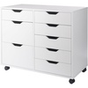 image:imageWinsome Halifax Mobile Storage Cabinet with 1 Door amp 5 Drawers in White Stylish amp Functional Home Storage Cabinet for Filing Kitchen Organization Moveable Furniture for Office Dorms ApartmentsWhite