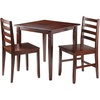 image:imageWinsome Kingstate Dinning Table with 2 Hamilton Ladder Back Chairs Brown