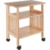image:imageWinsome Mission 2Shelf Wood Mobile Printer Stand Brown 81628