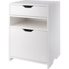 image:imageWinsome Nova Storage Cabinet with Drawer 19 Wide WhiteWhite