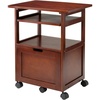 image:imageWinsome Piper 3Shelf Wood Mobile Printer Stand Brown 94427