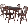image:imageWinsome Ravenna 5Pc Dining Table with Windsor Chairs Walnut