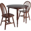 image:imageWinsome Sorella 3Pc Drop Leaf Dining Table with Windsor Chairs Walnut
