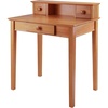 image:imageWinsome Studio Writing Desk with 3 Drawers in Honey Classic Small Home Office Computer Table Sturdy Furniture for Bedroom Living Room Compact amp Convenient for Small SpacesDesk
